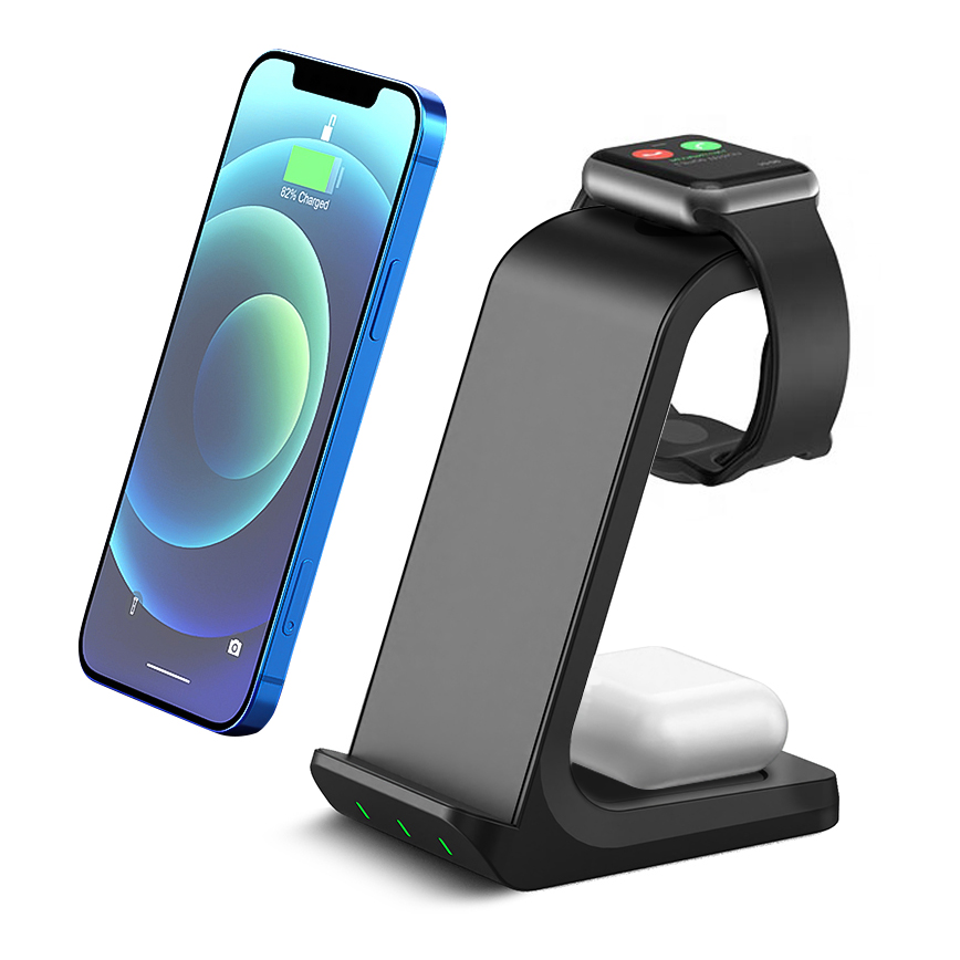 15W LED 3in1 Wireless Charger Stand